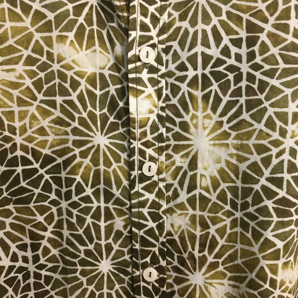 Vintage Red Psychedelic Brown Shirt Medium - Picture 4 of 7